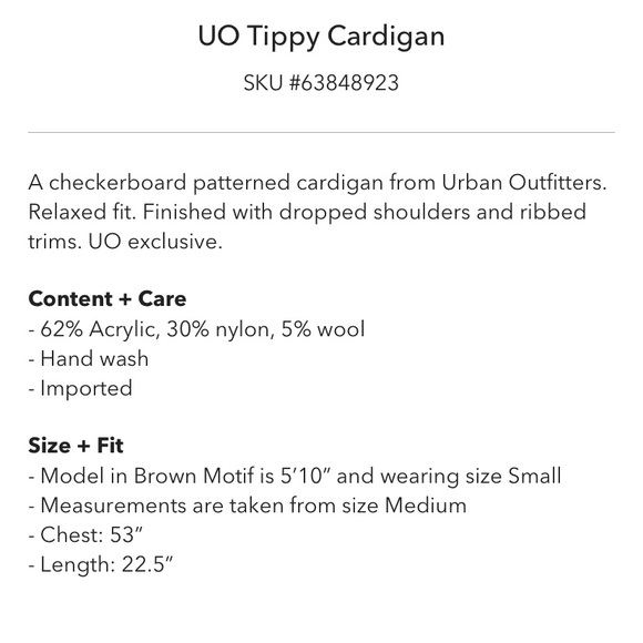 UO Tippy Cardigan - Picture 4 of 4